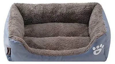 Produktbild von Hundebett Tierbett Katzenbett Hundekorb Schlafplatz Grau Größe S