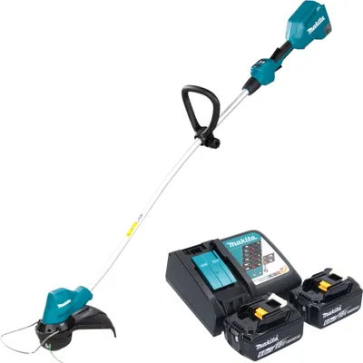 Obrázek produktu pro Makita DUR 189 RG2 Akumulátorový vyžínač 18 V 300 mm bez kartáčů + 2x akumulátor 6,0 Ah + nabíječka