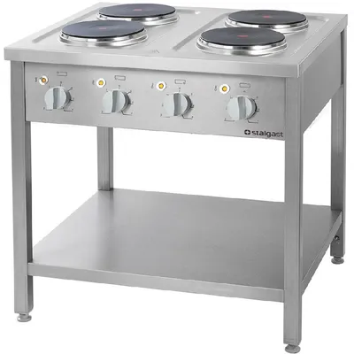 Obrázok produktu pre Elektrický sporák Series 700 - 4 platne à 2,6 Kw, 800 X 700 X 850 mm (Bxtxh)