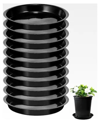 Produktbild von 10 Stück 16 cm Blumentopf-Untersetzer aus Kunststoff