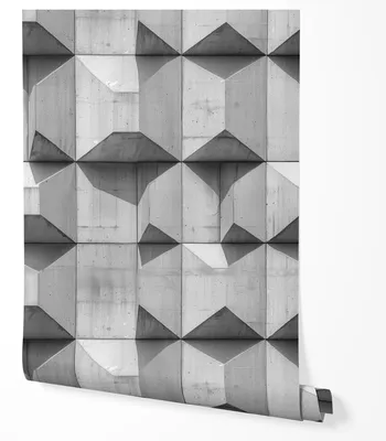 Produktbild von Selbstklebende Tapete Möbelfolie 3D Betonoptik Geometrisch Hellgrau Modern Wandtapete Wohnzimmer Schlafzimmer Flur Küche Loft Industrial Design 2,5m x 0,5m