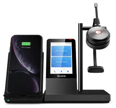 Image de Yealink WH66 Mono UC, Sans fil, bureau/centre d'appels, 20 - 20000 Hz, 80 g, casque, noir
