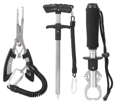 Image de Pince à leurres et pince-pince à hameçons en acier inoxydable pour kit d'outils de bateau de mer
