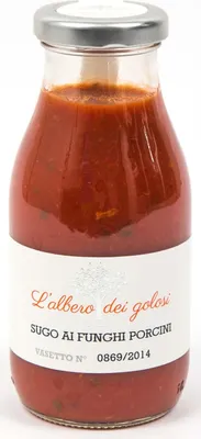 Produktbild von Tomatensauce mit Steinpilze  250 ml . - L'albero dei golosi