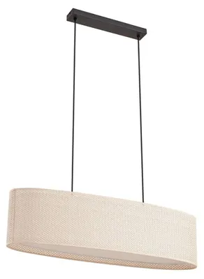 Produktbild von Lindby Hängeleuchte Soula, 78 cm, beige, Kunststoff, E27