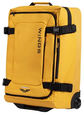 Imagen del producto de WINGS. Maleta blanda de tamaño mediano, 24 pulgadas. Modelo ROOK, color amarillo. Colección EXPLORE