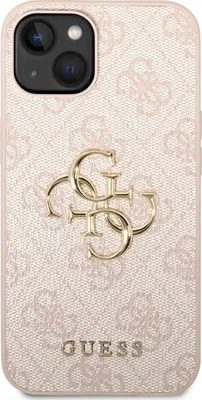 Produktbild von Guess Etui Fall Fall Rucksack mit Logo für Iphone 15 Rosa