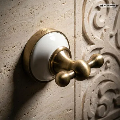 Produktbild von PaulGurkes Bronze Nostalgie Retro Handtuchhaken Halterung