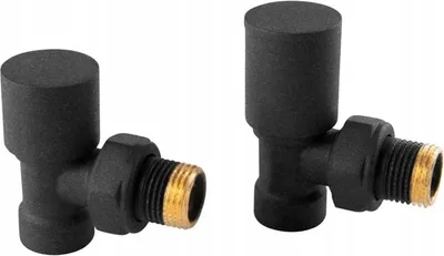 Image de Set de vannes pour radiateur d'angle anthracite