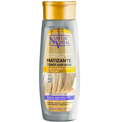 Obrázek produktu pro NaturVital Maska na vlasy pro blond odstíny neutralizující žluté tóny, 300ml