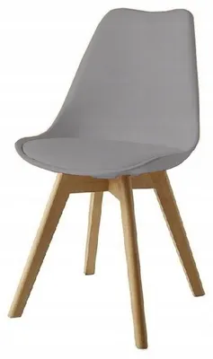 Immagine prodotto di Ekspand | Sedia DSW SKY - Grigio - Imbottita - Design scandinavo - Comoda ed elegante