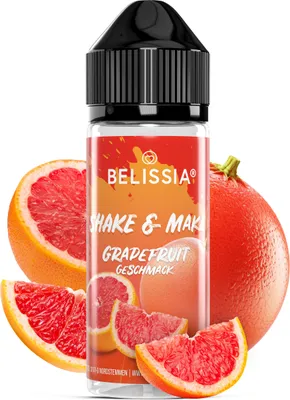 Produktbild von Belissia Shake and Make Grapefruit - 10ml hochdosiertes Lebensmittelaroma + 120ml Schüttelflasche - Für Backen, Speisen, Getränke, Shake, DIY uvm.