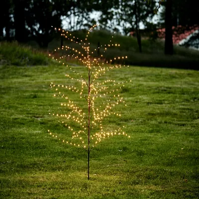 Produktbild von LED Leuchtbaum REEDY - 480 warmweisse LED - H: 180 cm - Trafo - für Außen - schwarz