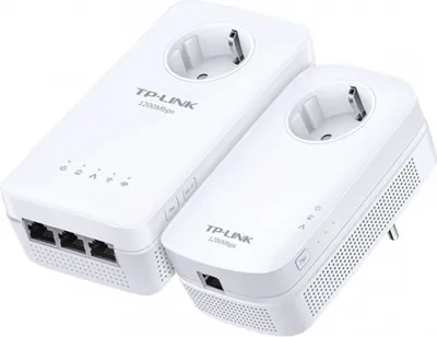 Produktbild von TP-Link TL-WPA8630P ZESTAW Gigabitowa karta sieciowa AV1300 Wifi AC1300, Wi-Fi 1300 Mb/s i gniazdo Powerline 1300 Mb/s