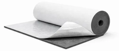 Image de Tapis en feutre autocollant 7 mm, 10 x 160 cm – feutre polyester extra dense, découpable, pour isolation phonique, protection des machines et revêtement de coffre, gris
