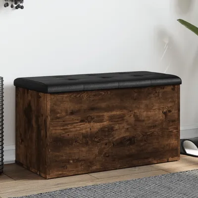Produktbild von Möbel Sitzbank mit Stauraum Räuchereiche 82x42x45 cm Holzwerkstoff DE5037