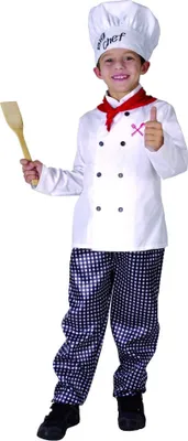 Produktbild von Chefkoch Kostüm für Jungen L 10-12 Jahre (130-140 cm)
