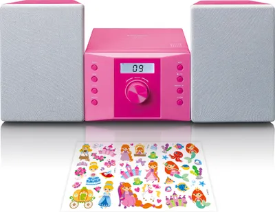 Produktbild von Lenco MC-013PK - Stereoanlage mit FM-Radio und CD-Player - Pink