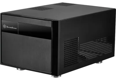 Produktbild von Silverstone SST-SG11B, Small Form Factor (SFF), PC, Schwarz, micro ATX, Mini-DTX, Mini-ITX, ABS Synthetik, Acryl, Stahl, 1x 120 mm