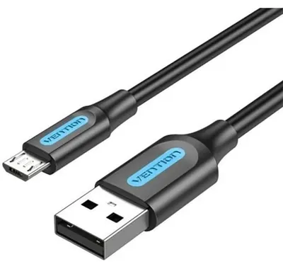 Image de Vention COLBD Câble USB 2.0 A vers Micro-B 3A 0,5m Câble USB 2.0 A vers Micro-B 0,5m Vention COLBD noir