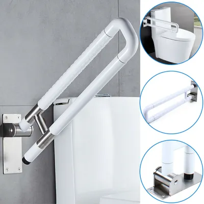 Obrázek produktu pro Toaletní podpůrná skládací rukojeť 60 cm Podpůrná rukojeť Skládací stojan Bezpečnostní rukojeť Toaletní madla
