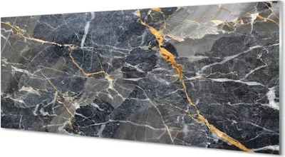 Produktbild von Glasbilder 125x50 Wandkunst Marmorsteinmauer