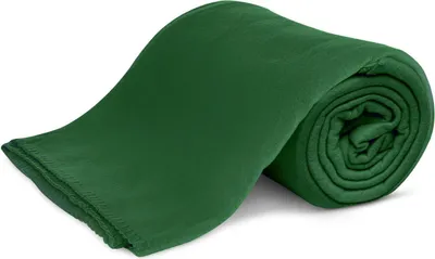 Produktbild von KiGATEX Polar-Fleecedecke ca. 130x160 cm ca. 420g pflegeleicht mit Zierstichrand und Antipilling Farbe moos