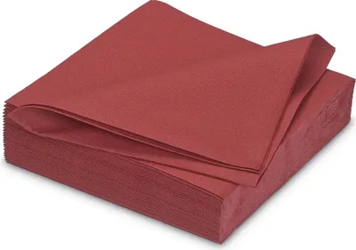 Produktbild von Servietten stoffähnlich 40x40cm 25 Stück Bordeaux