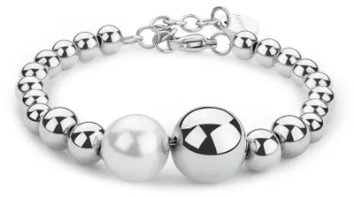 Produktbild von Brosway Armband Perfect für Damen aus 316L-Edelstahl und Muschelperle, Karabiner