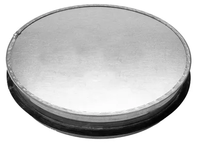 Lüftungskanal-Endkappe 100 mm, verzinkter Stahl, mit Dichtung