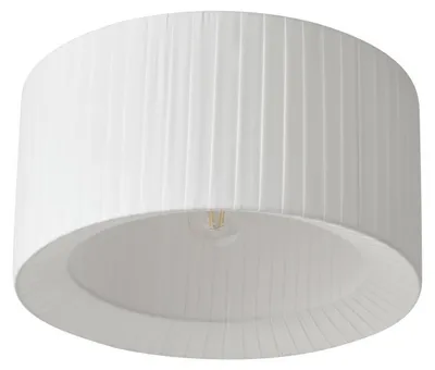 Produktbild von Lindby Deckenleuchte Virelle, weiß, Textil, Ø 40 cm, E27