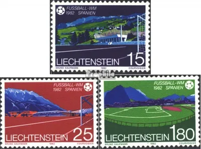 Produktbild von Briefmarken Liechtenstein 1982 Mi 799-801 (kompl.Ausg.) gestempelt Fußball-WM
