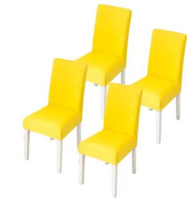 Obrázok produktu pre Poťahy na stoličky 4 kusy, elastický poťah na stoličky, elastický poťah na stoličky, odnímateľný umývateľný poťah na stoličky, odolný univerzálny