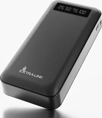 Image de Extralink EPB-084 20000mAh Schwarz Powerbank Banque d'énergie, USB-C