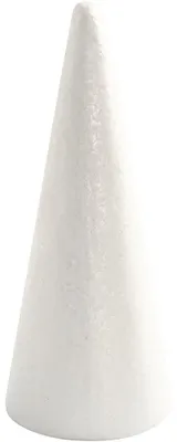 Produktbild von Kegel, H 19,5 cm, D: 7 cm, Weiß, Styropor, 1Stck