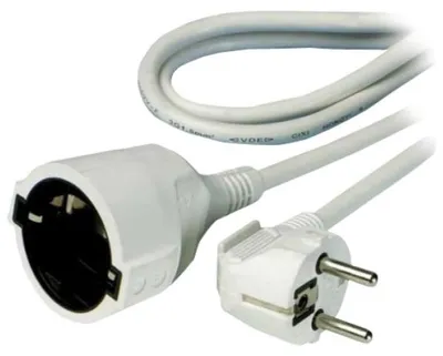Produktbild von ViVanco™Schuko extension lead, 10.0m, 10 m, Weiß