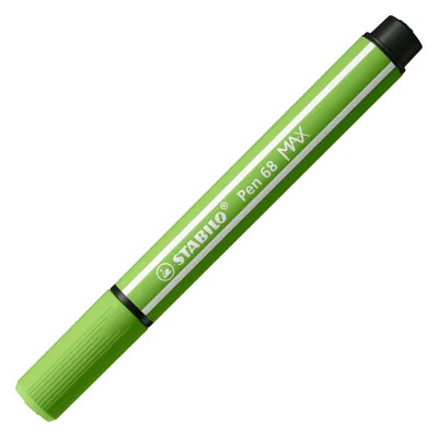 Produktbild von STABILO Pen 68 MAX, 1 Farben, Hellgrün, 5 mm, 1 mm, Hellgrün, Rund