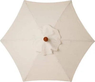 Image de Table et abri pour parasol noir, 6 baleines, imperméable et résistant aux UV