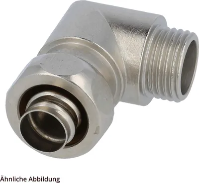 Immagine prodotto di Raccordo metallico FLEXA USW-P angolo 90 gradi filettatura PG9x1,41 per tubo flessibile con diametro esterno 14,0 mm per