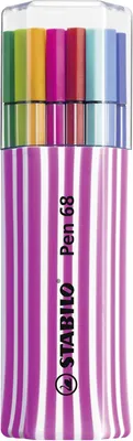 Obrázek produktu pro STABILO fixperpeny - Sada 15 kusů - Pen 68 - Jednotlivé balení s - 15 různými barvami - Růžová