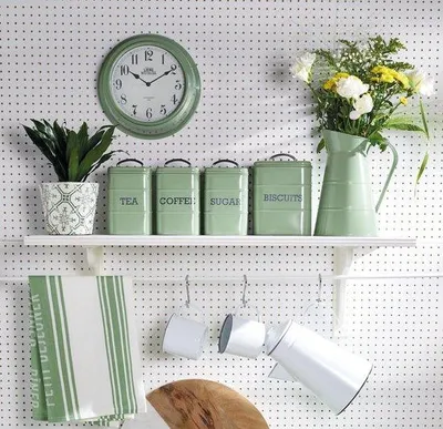 Image de Boîte en carton compact pour café, 11 x 17 cm, vert sauge