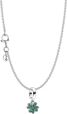 Pandora 15814 Damen-Halskette Vierblättriges Kleeblatt Silber Set 1