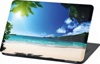 Produktbild von Premium Laptop Universal Folien Cover – Matt, Kratzfest & Rückstandslos entfernbar LP82 Sunny Beach 15 Zoll 26x38cm
