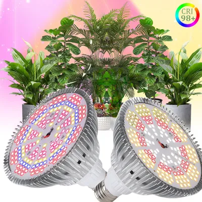 Produktbild von Pflanzenlampe LED 26W=100W Wachstumslampe Grow Light Pflanzenlicht Sunlike für Zimmerpflanzen Gemüse und Blumen mit E27 Lampenfassung Hydroponik Obst