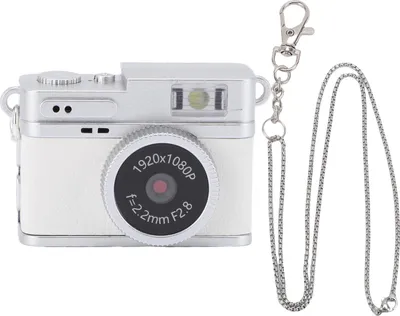 Obrázek produktu pro Malá kamera na klíčenku, 1080P, 2 MP, 0,96" barevný displej, 32 GB paměťová karta, retro digitální se 4 filtry a LED bleskem