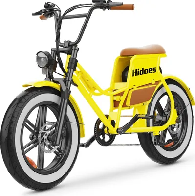 Obrázok produktu pre Elektrický bicykel Hidoes HD-C8 – batéria 48 V 17 Ah, 20-palcové pneumatiky, kotúčové brzdy – žltý