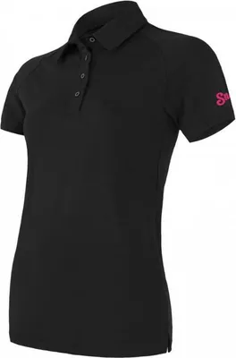 Produktbild von T-shirt Sensor Merino Active Polo Damen kurz schwarz größe S 19100004-00