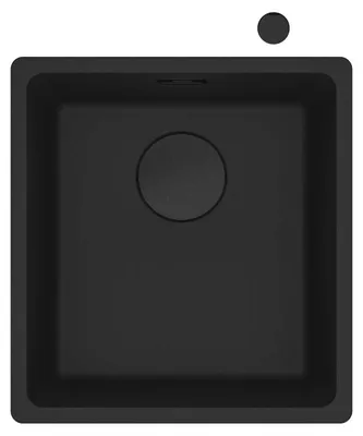 Produktbild von Franke Maris Flächenbündige Spüle Fragranitbecken MRG 210-37 Black Matt Drehknopf ab 45 cm 135.0683.050 - inkl.