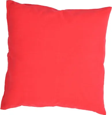 Produktbild von Kissen mit Bezug in Bio Baumwolle rot 60 x 60 cm von Hängemattenglück