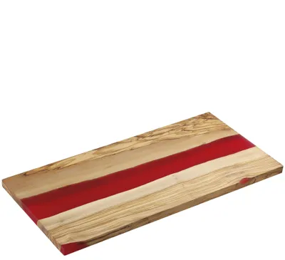 Produktbild von Zassenhaus Servierbrett, Olive rot 45 x 22 x 1,5 cm